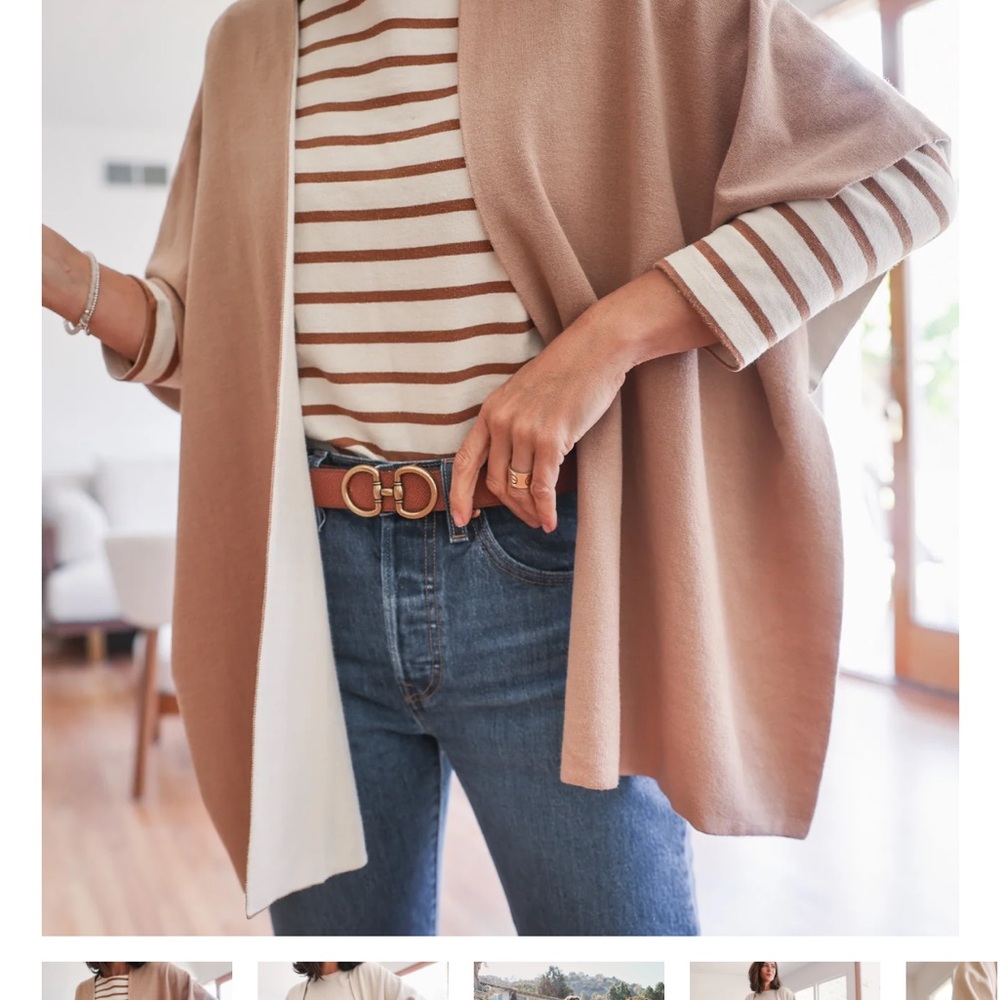 Edited Pieces reversible wrap cardigan - NWOT